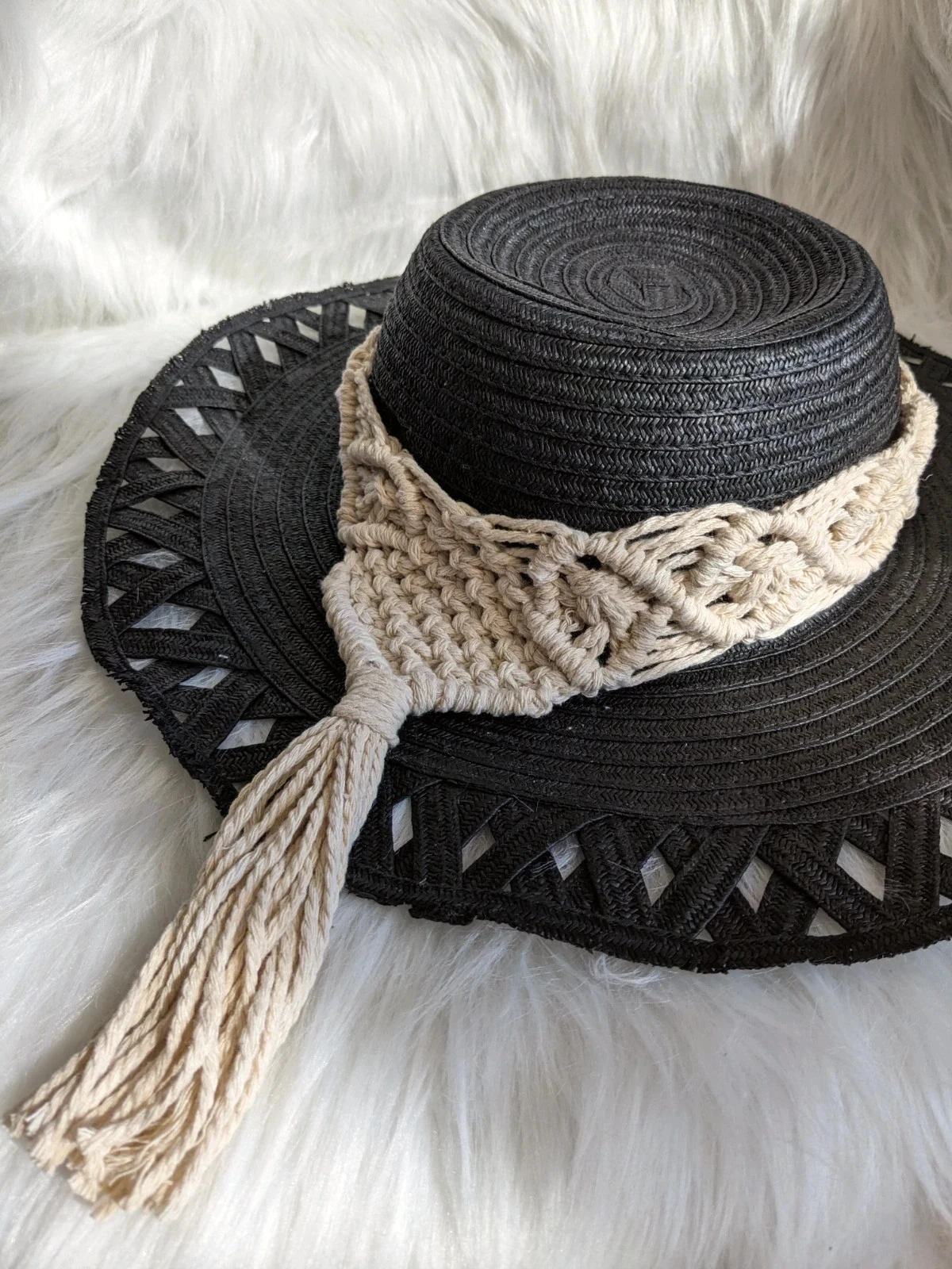 Sombrero bohemio de macramé – photo 4